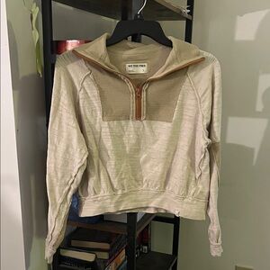 We The Free Cream Quarter-Zip Pullover